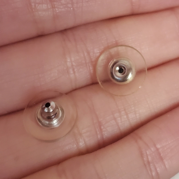 Pink Teardrop Dangling Earrings - Picture 3 of 4